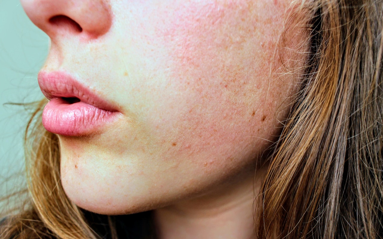 partial shot of a face